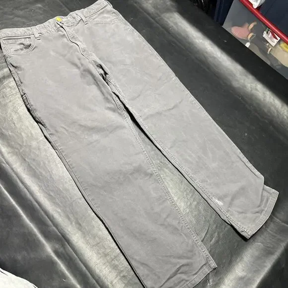 CARHARTT RUGGED FLEX RELAXED FIT CANVAS 5-POCKET WORK PANT DARK GRAY SIZE 40x32 - Picture 6 of 8